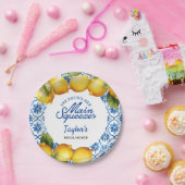 Assiettes En Carton Mariage Shower Lemon (Fête)