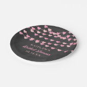 Assiettes En Carton Mariage suspendu coeurs en ficelle (Angle)