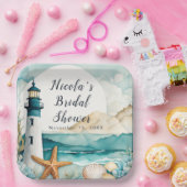 Assiettes En Carton Mariage Thème Phare Nautilus (Fête)