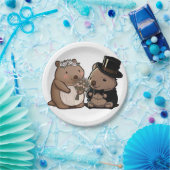 Assiettes En Carton Mariage Wombat (Fête)