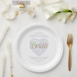 Assiettes En Carton Mariée à être des plaques