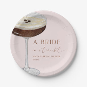 Assiettes En Carton Mariée Dans Un Tini Bit Expresso Martini Enterreme