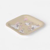 Assiettes En Carton Mariée de mode groupe neutre multi carré (Angulaire)