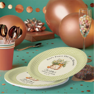 Assiettes En Carton Mariée du Marché des Producteurs Frais 