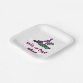 Assiettes En Carton Mariée sur Nuage de Vin ! (Angulaire)