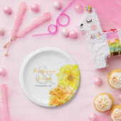 Assiettes En Carton marigolds mariage aquarelle plaque de papier perso (Fête)