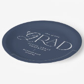 Assiettes En Carton Marine bleu multi photo moderne contemporain (Angle)