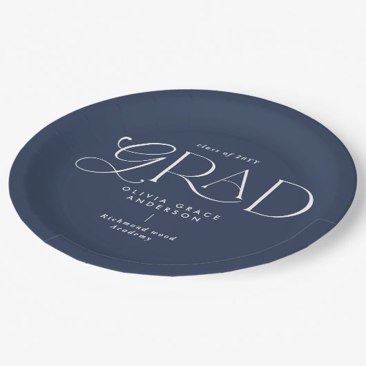 Assiettes En Carton Marine bleu multi photo moderne contemporain (Angle)