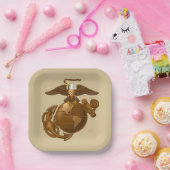 Assiettes En Carton Marine des États-Unis | EGA couleur complète - Bro (Fête)