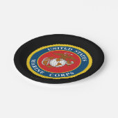 Assiettes En Carton Marine des États-Unis | Marine Corps Seal 1 (Angle)