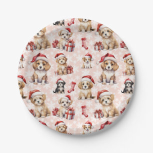 Assiettes En Carton Marionnettes et bas de Noël mignons