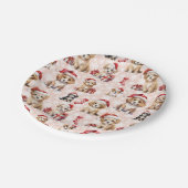 Assiettes En Carton Marionnettes et bas de Noël mignons (Angle)