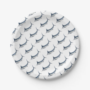 Assiettes En Carton Marlin azul-redbubble