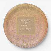 Assiettes En Carton Maroc Désert Mariage chic (Devant)