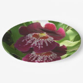 Assiettes En Carton Maroon Orchids II (Angle)