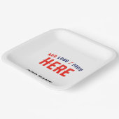 ASSIETTES EN CARTON MARQUE BLANCHE MODERNE ET PERSONNALISABLE VÉRIFIÉE (Angulaire)