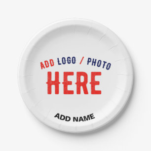 ASSIETTES EN CARTON MARQUE BLANCHE MODERNE ET PERSONNALISABLE VÉRIFIÉE