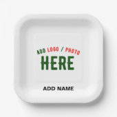 ASSIETTES EN CARTON MARQUE BLANCHE MODERNE ET PERSONNALISABLE VÉRIFIÉE (Recto)