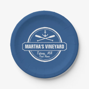 Assiettes En Carton Martha’s Vineyard MA port d’ancrage nautique p