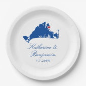 Assiettes En Carton Martha's Vineyard Oak Bluffs Mariage (Devant)