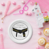 Assiettes En Carton Martial Arts Black Belt Test Party Félicitations (Fête)