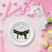 Assiettes En Carton Martial Arts Black Belt Test Party Félicitations (Fête)