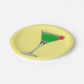 Assiettes En Carton Martini (Angle)