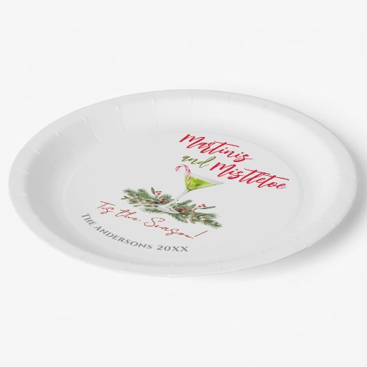 Assiettes En Carton Martini and Mistletoe Holiday Cocktail Party (Angle)