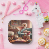 Assiettes En Carton Martini Fleur de Cerisier Atomique (Fête)