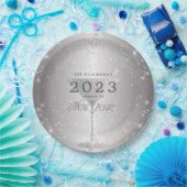 Assiettes En Carton Martini Silver Parties scintillant Nouvel An Sove  (Fête)