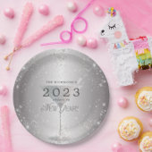 Assiettes En Carton Martini Silver Parties scintillant Nouvel An Sove  (Fête)