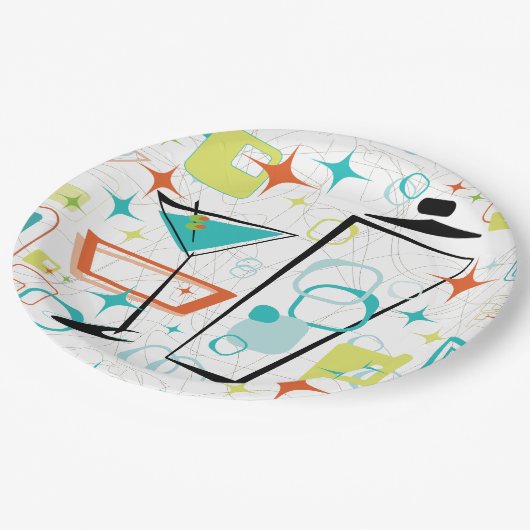 Assiettes En Carton Martini un Aller-Aller ! (Angle)