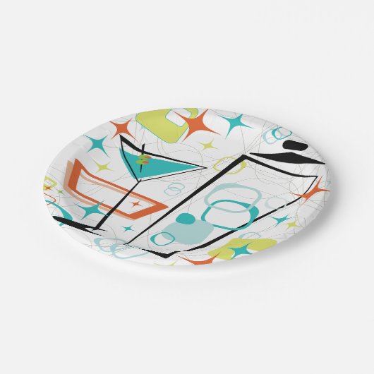 Assiettes En Carton Martini un plat de partie d'Aller-Aller (Angle)