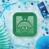 Assiettes En Carton MARVIN L'Icône rayée MARTIAN™ (Fête)