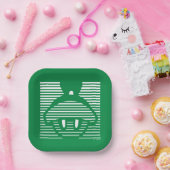 Assiettes En Carton MARVIN L'Icône rayée MARTIAN™ (Fête)