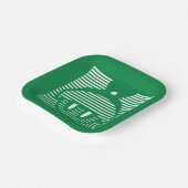 Assiettes En Carton MARVIN L'Icône rayée MARTIAN™ (Angulaire)