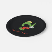 Assiettes En Carton MARVIN MARTIAN™ Silhouette avec Raygun (Angle)