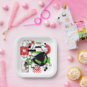 Assiettes En Carton MARVIN THE MARTIAN™ Glitch (Fête)