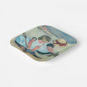 Assiettes En Carton Mary Cassatt - Enfants jouant sur la plage (Angulaire)