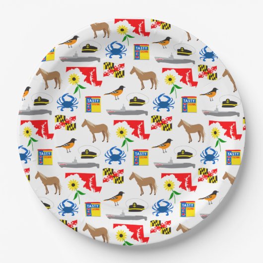 Assiettes En Carton Maryland (Devant)