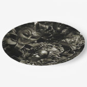 Assiettes En Carton Mascarade gothique foncé Mascarade Masques noir et (Angle)