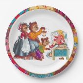 Assiettes En Carton Masha et 3 ours (Devant)