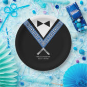 Assiettes En Carton Masonic Masters Jewel Tux Modèle Freemason (Fête)
