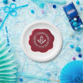 Assiettes En Carton Masonic sceau de cire (Fête)