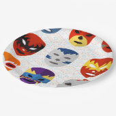 Assiettes En Carton Masque de catch (Angle)