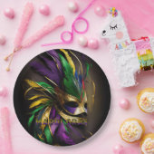 Assiettes En Carton Masque Mardi Gras (Fête)