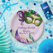 Assiettes En Carton Masque Mardi Gras (Fête)