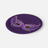 Assiettes En Carton Masquerade bal masqué carnivale (Angle)