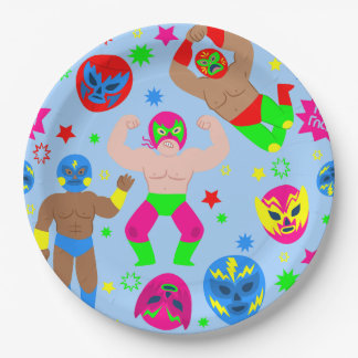 Assiettes En Carton masques de catch lucha libre luchadores lutteurs