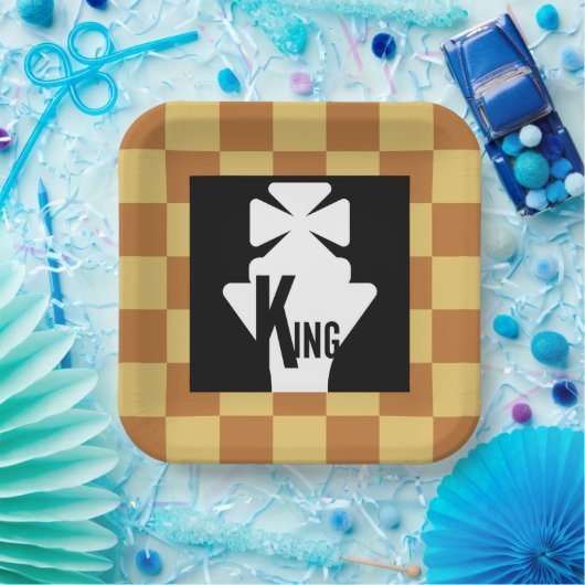 ASSIETTES EN CARTON MASTER CHESS ORIGINAL BY MASANSER (Fête)